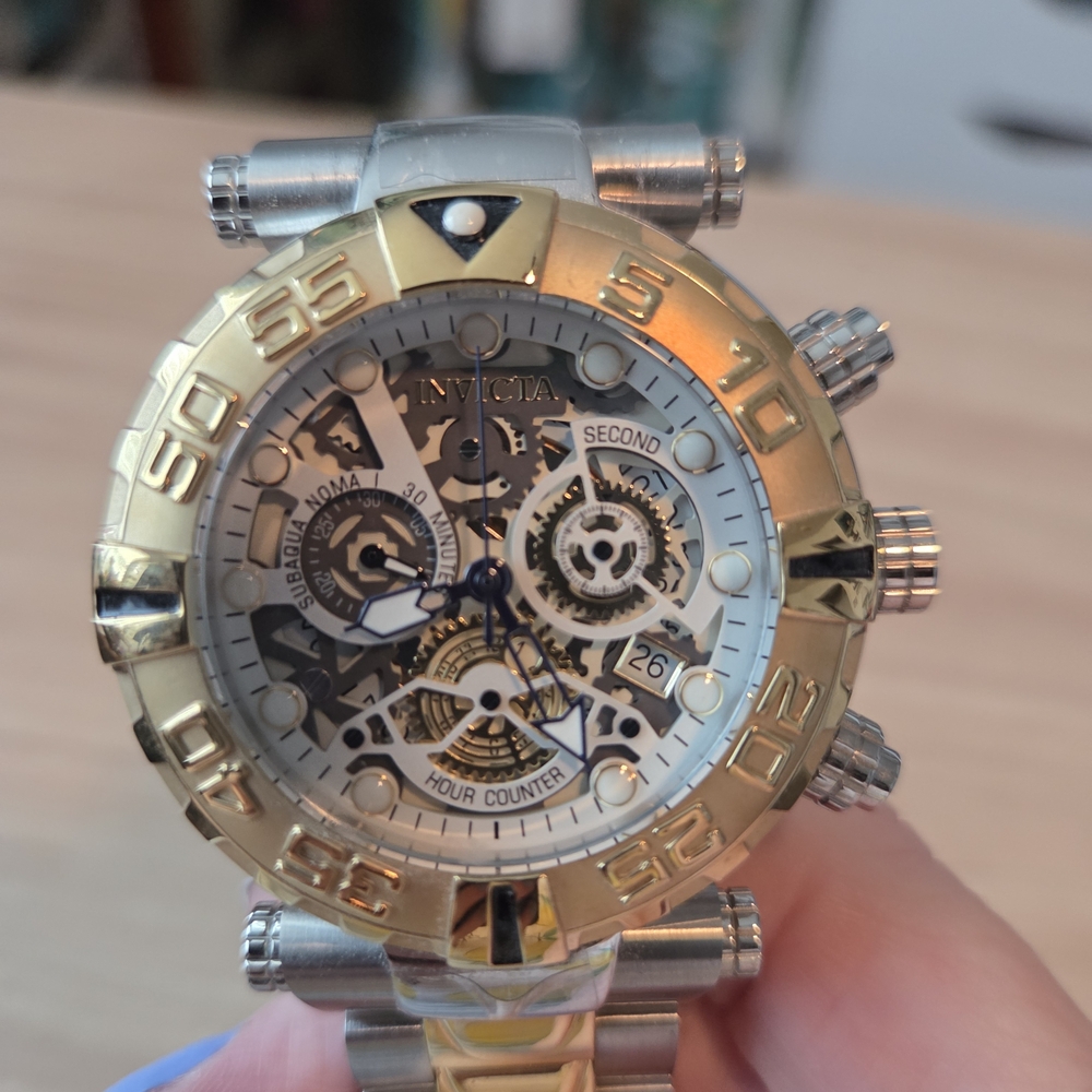 Invicta Men's Two-Tone Skeleton Watch